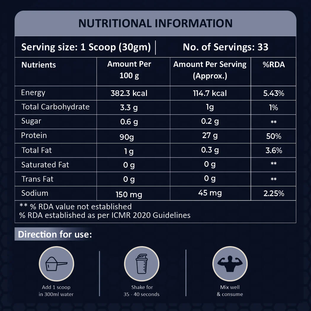 TTS Lean Protein: Lean Protein I 1 kg (33 servings) I Boost Muscle Gain - Image 3