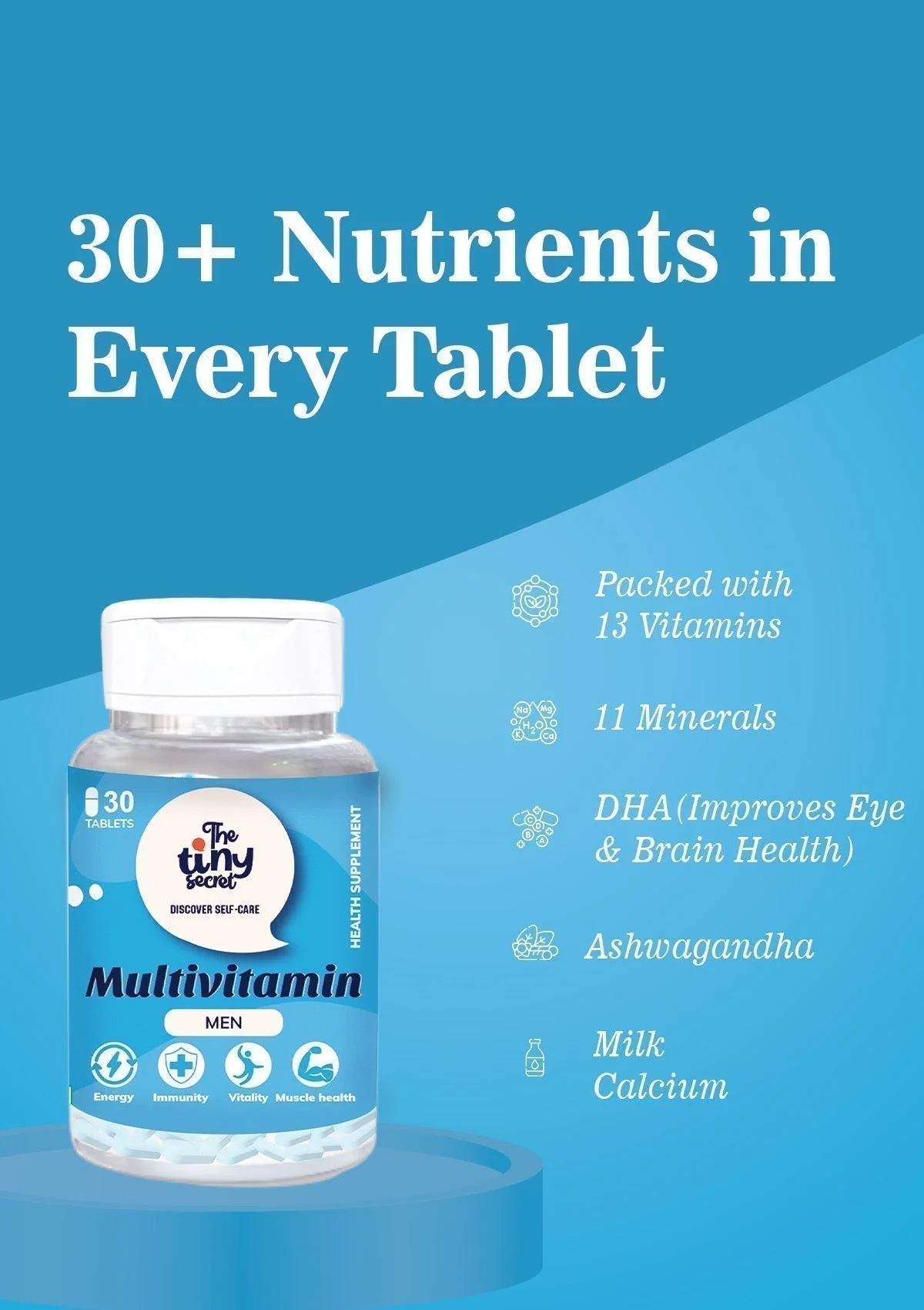 TTS Multivitamin for Men | 30 Tablets | Boosts Energy & Immunity - Image 5