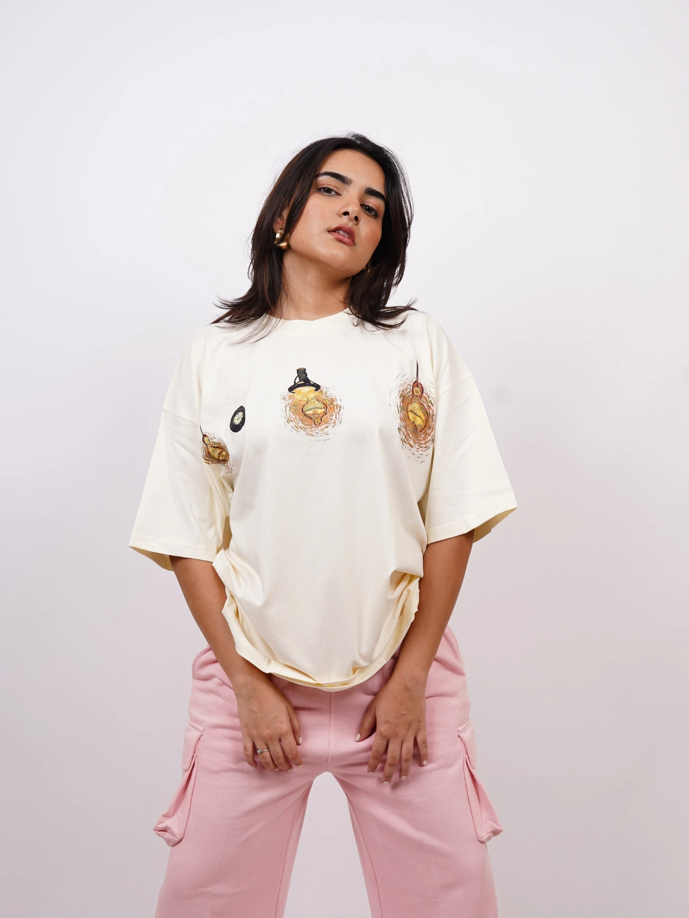 Van Gogh : Bedroom in Arles Drop Sleeved  Tee For Men and Women - Image 3