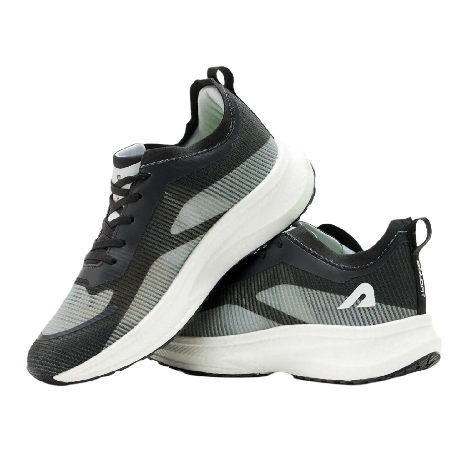 Volt Mens Running & Training Shoes - Grey/Black - Image 5