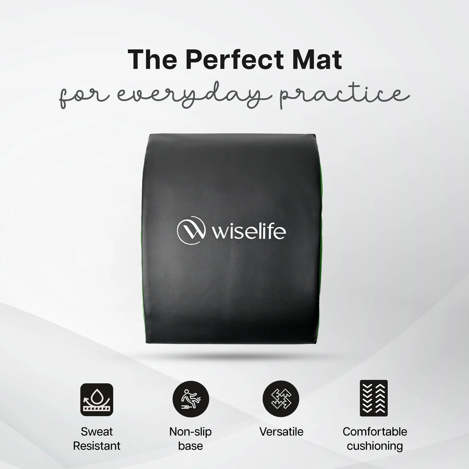 Wise Abdominal Mat | Black & Green - Image 4