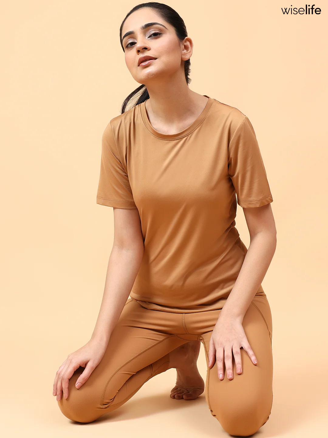 Wise Active Classic T-shirt (Brown) - Image 2