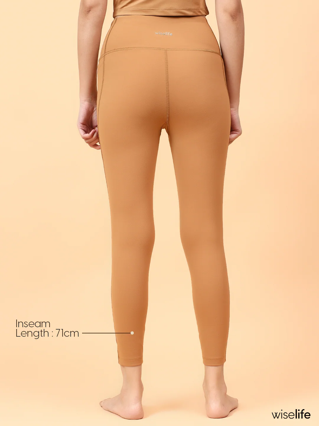 Wise Active Fitted Leggings (Brown) - Image 3