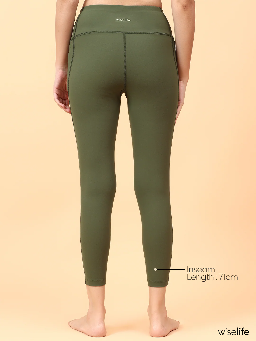 Wise Active Fitted Leggings (Olive green)