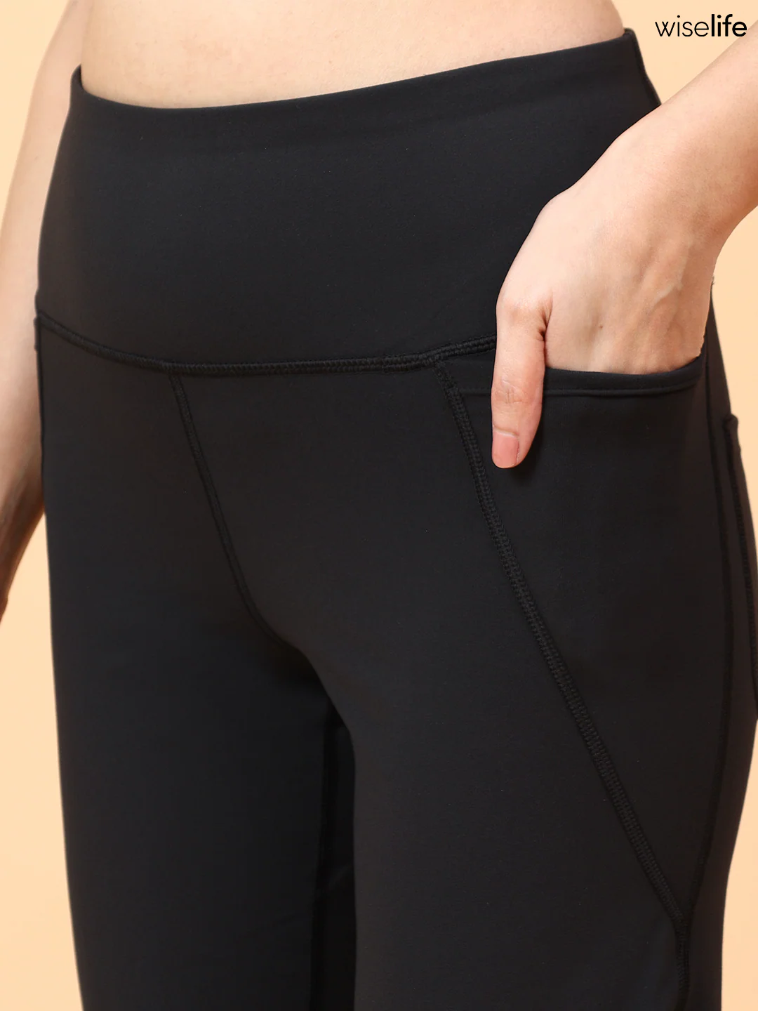 Wise Active Flare Pants (Black) - Image 4