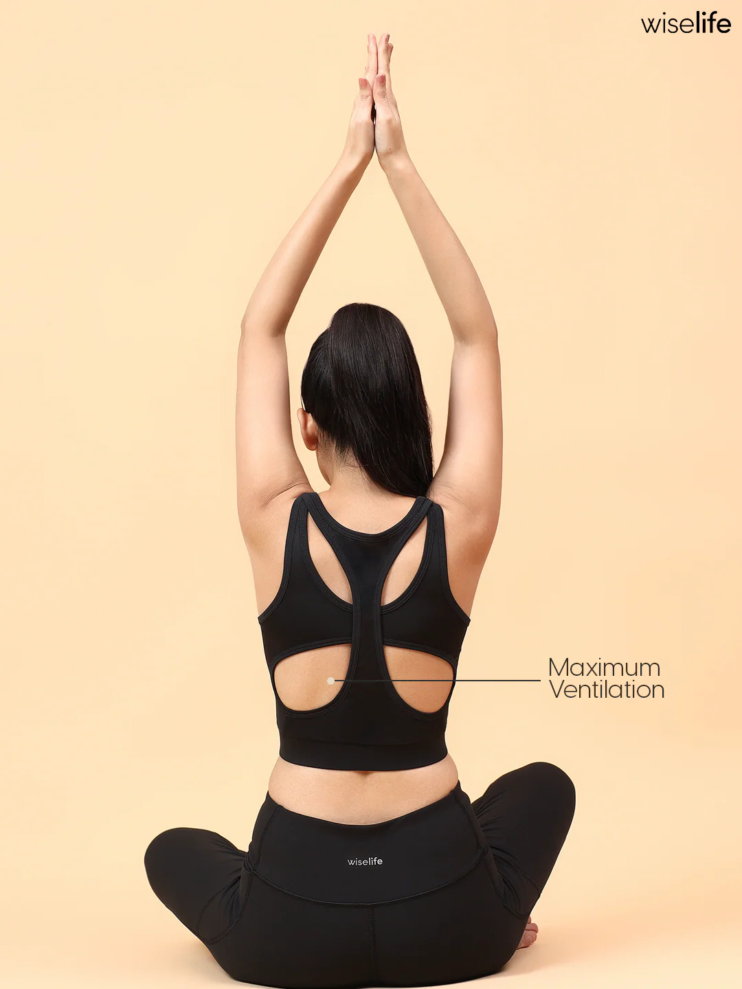 Wise Active Wings Bra (Black) - Image 7
