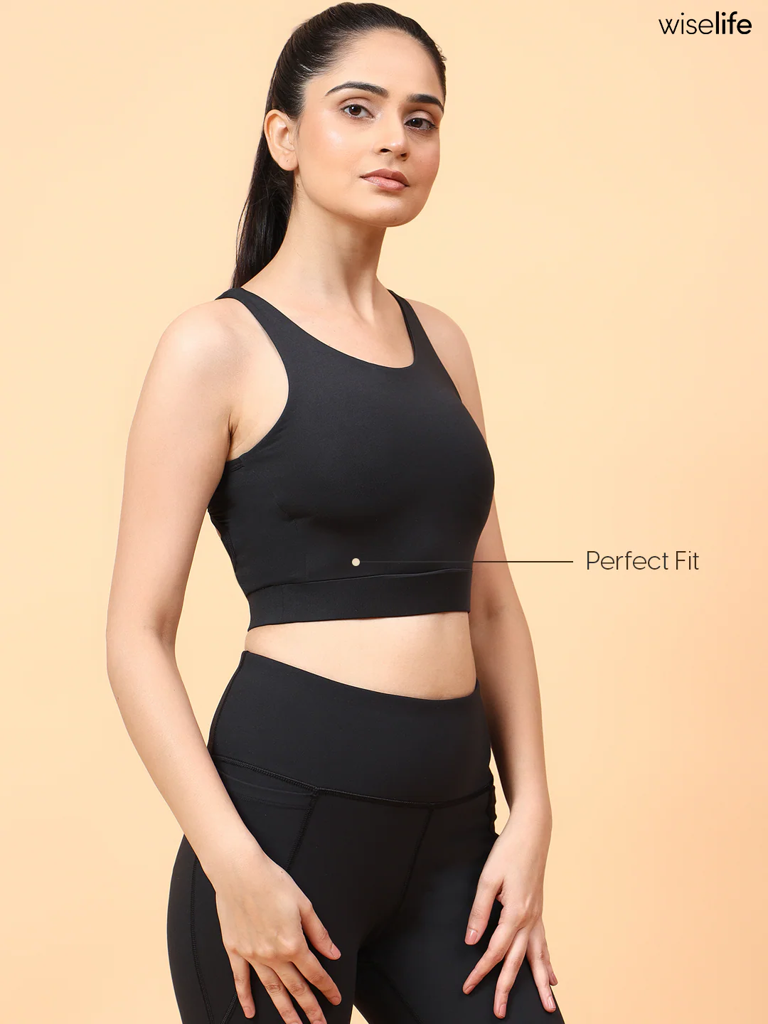 Wise Active Wings Bra (Black) - Image 8