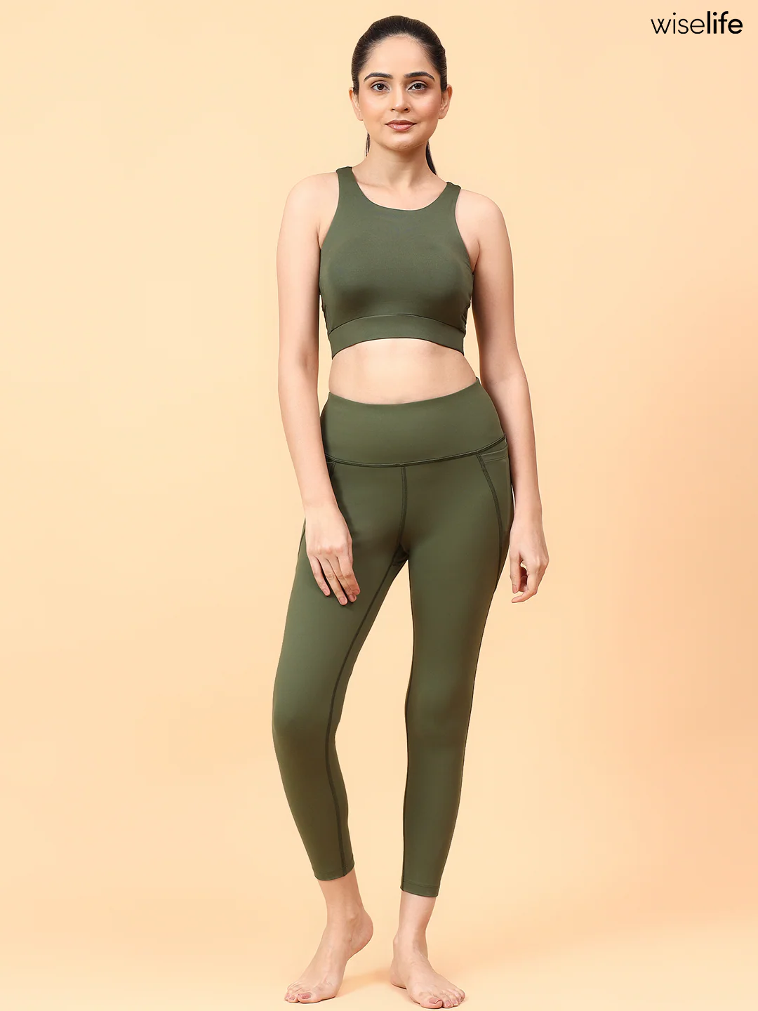 Wise Active Wings Bra (Olive green) - Image 3