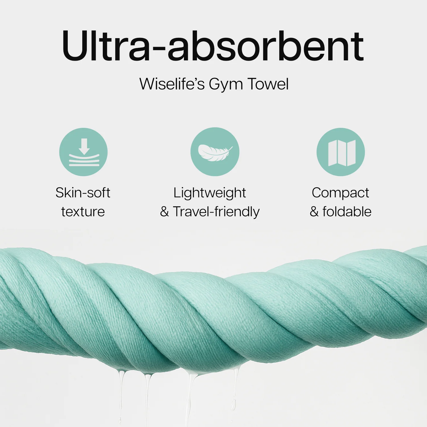 Wise Gym Towel - Image 2
