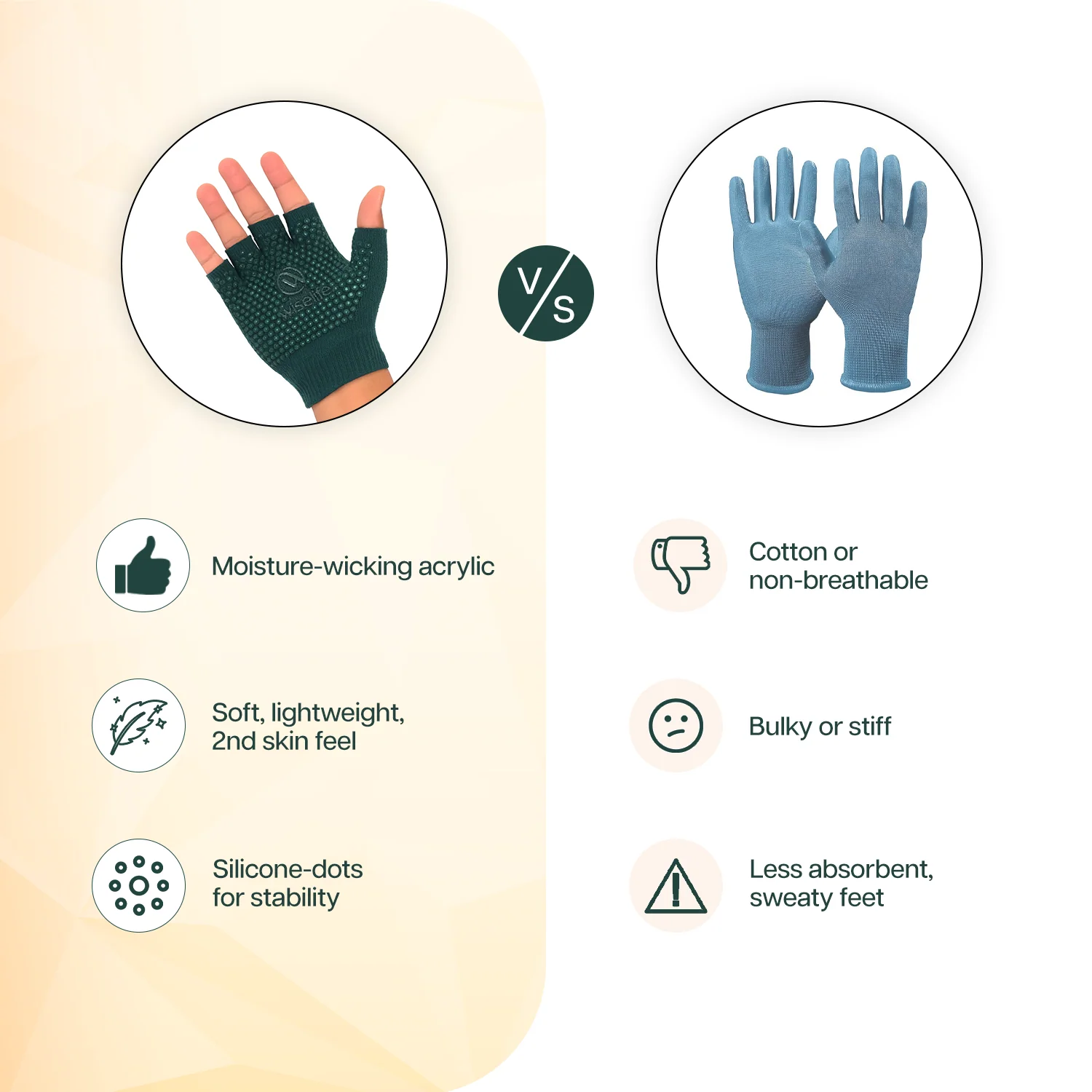 Wise Yoga Grip Gloves - Image 7