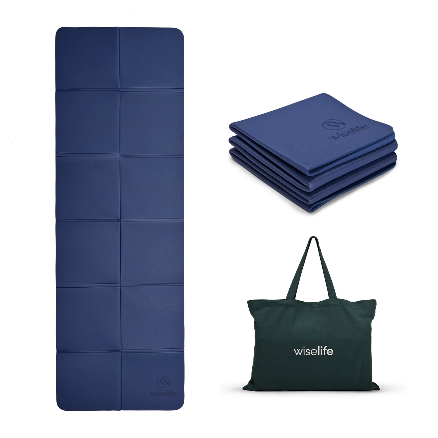 Wiselife Foldable Travel Yoga Mat TPE 6mm - Image 2