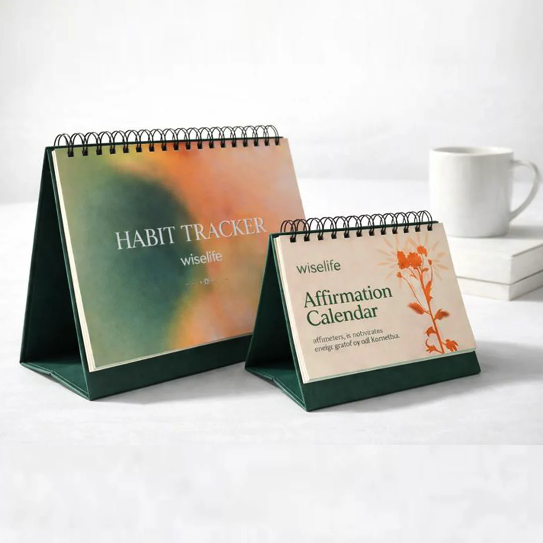 Wiselife Mindful Living Combo | Affirmation Calendar & Habit Tracker - Image 3