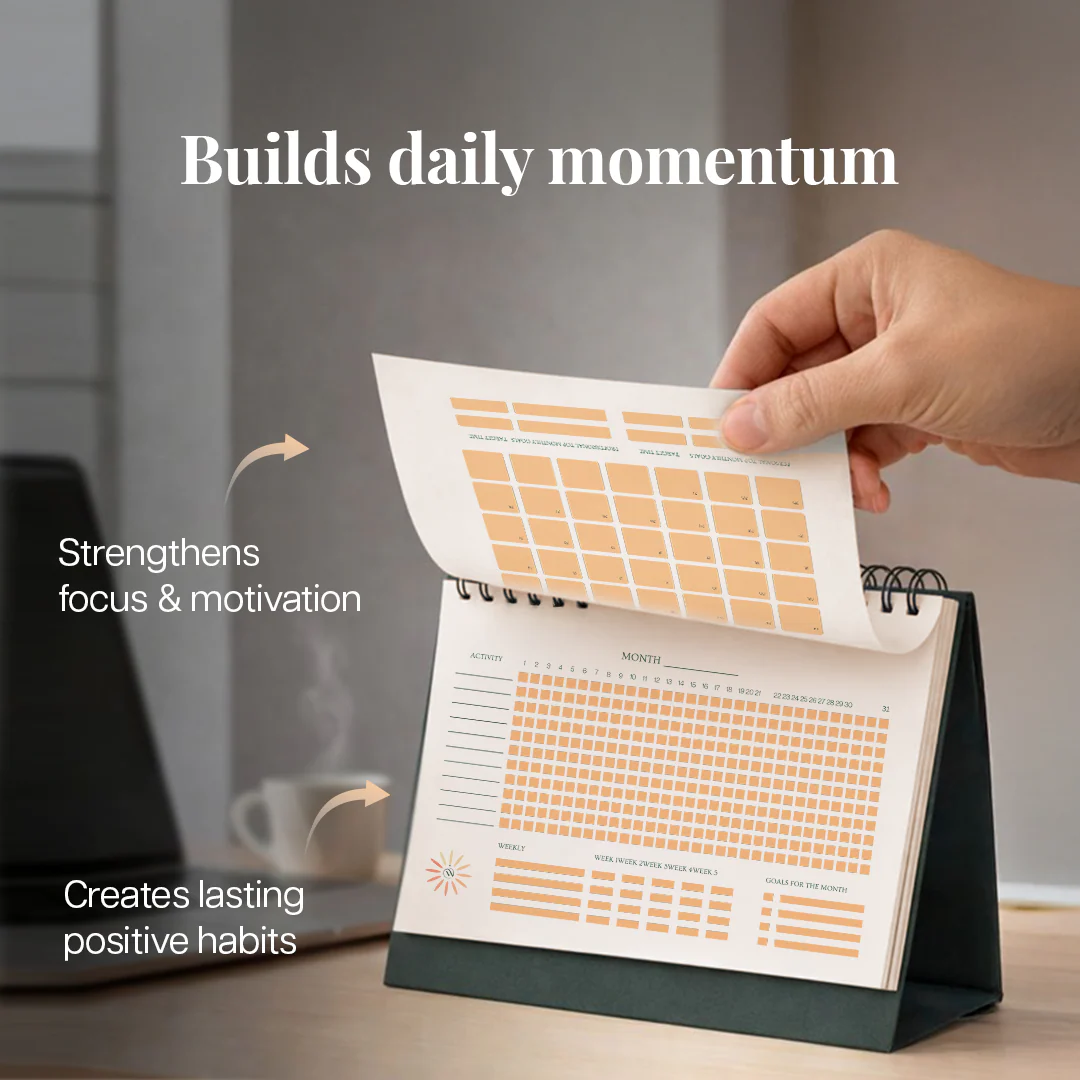 Wiselife Mindful Living Combo | Affirmation Calendar & Habit Tracker - Image 5