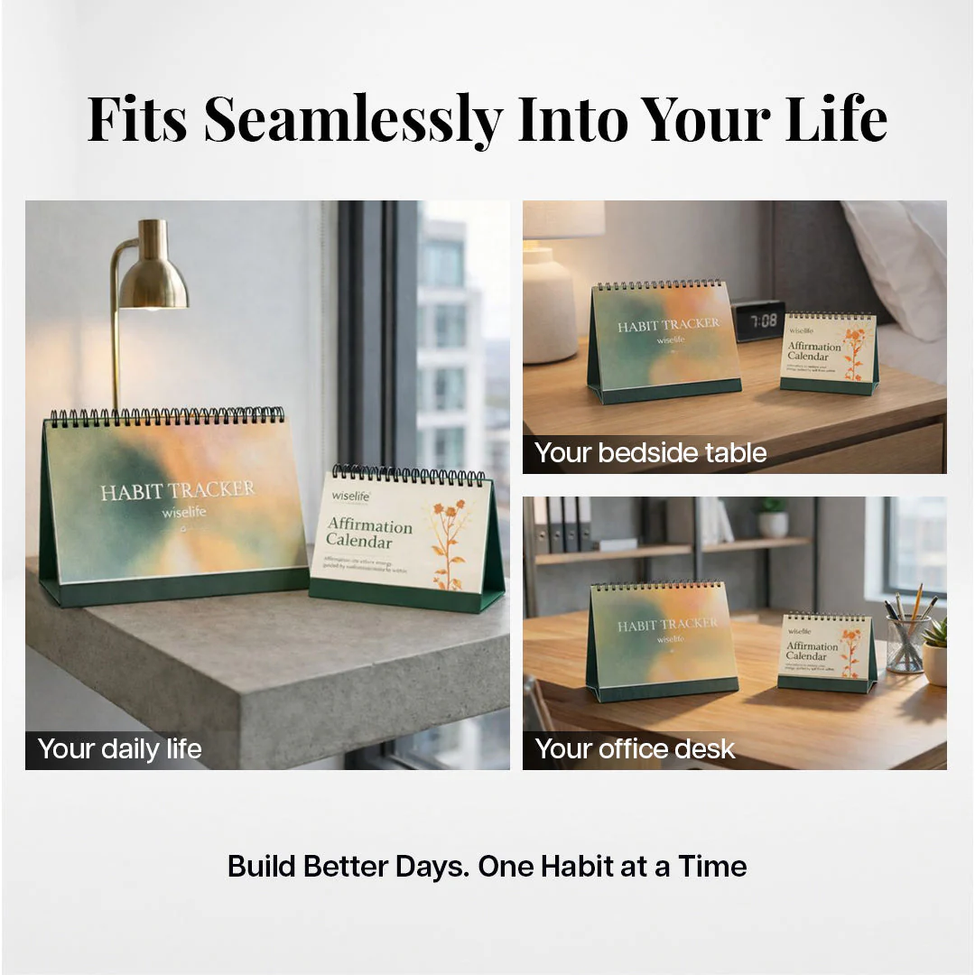 Wiselife Mindful Living Combo | Affirmation Calendar & Habit Tracker - Image 7