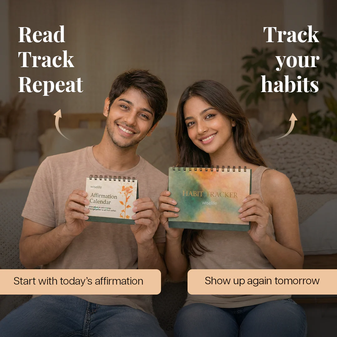 Wiselife Mindful Living Combo | Affirmation Calendar & Habit Tracker - Image 8