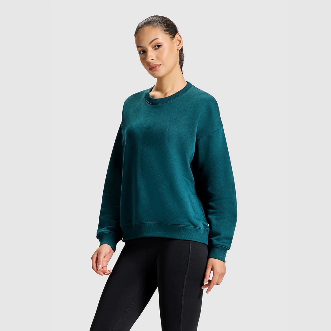 Women Green Terrain Sweat Shirt - Image 2