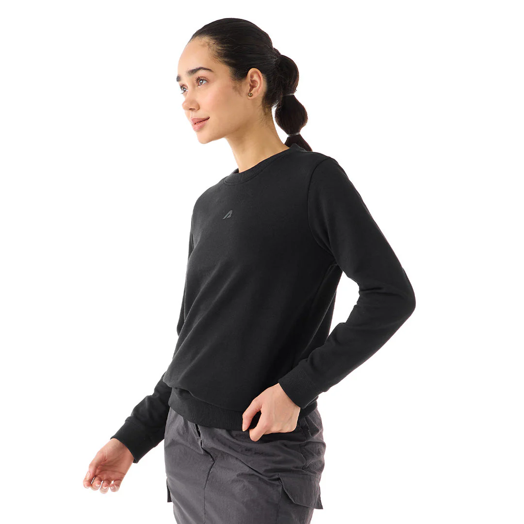 Womens Black Sweatshirt - Image 2