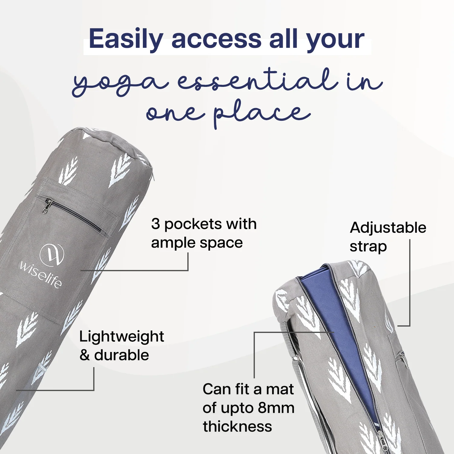 Yoga Mat Bag (Up to 8mm Mat) - Image 10