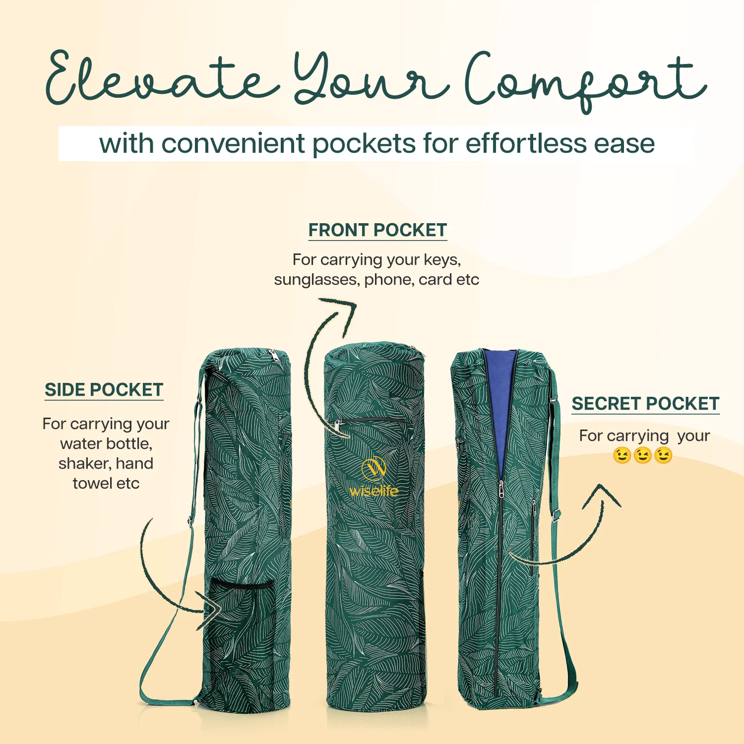 Yoga Mat Bag (Up to 8mm Mat) - Image 3