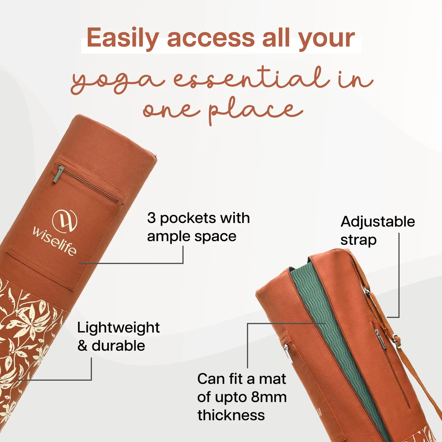 Yoga Mat Bag (Up to 8mm Mat) - Image 46
