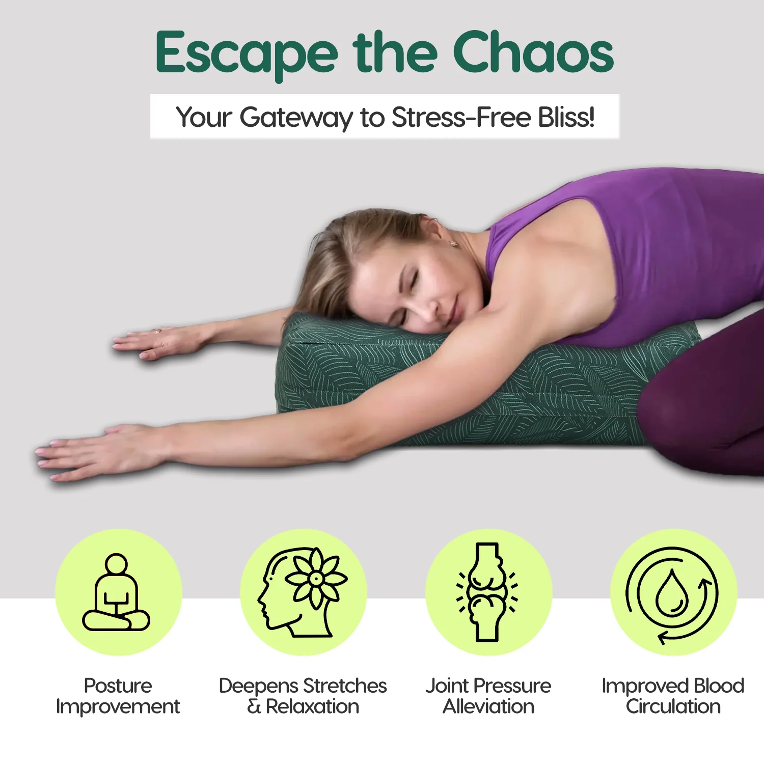 Yoga Rectangle Bolster - Image 4
